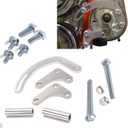 SBC Power Steering Pump Bracket 350 V-Belt Slotted Adjustable LWP 305 327 383 5.0L 5.7L V8 Compatible With 350 Small Block Chevy Long Water Pump