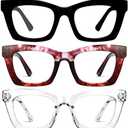 CCVOO Oprah Style Reading Glasses for Women, Eyeglasses, Blue Light Readers for Women, +1.5