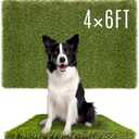SUNTURF Dog Grass Pads 4 x 6 FT Artificial Grass Pee Pads for Dogs Potty Fake Grass Rug Turf Mat for Dogs Training Indoor Outdoor Garden Lawn Artificial Grass Rug