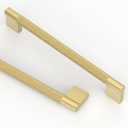 Asidrama 10 Pack 7.5 Inch(192mm) Brushed Gold Knurled Kitchen Cabinet Handles, Cabinet Pulls Kitchen Cabinet Hardware for Cupboard Drawer Pulls