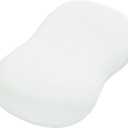 Soft Memory Foam Pillow with Ergonomic Cervical Support - Comfortable Flat Pillow for Deep Sleep, Home, Stomach Sleeper Men & Women, Includes Pillows Cover (White)
