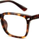 Blue Light Glasses for Woman Men | 99% Blue Light Blocking Glasses | Computer Glassess | Gaming | TV Phone Screen Reader Square Frame | Anti Eyestrain & UV Glare,1 Pack