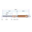 1PCS 0.6mm K1C 3D Printer Nozzle, Quick-Swap, Titanium Alloy Heat Break, Copper Alloy for Ender-3 V3, K1 Max, and Other 3D Printers