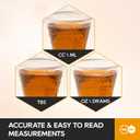 Turbo Bee 1200 Pack 1 OZ Disposable Medicine Cups (30 ml), Small Clear Plastic Measuring Cups for Liquid Medicine, Pills, Resin, and Epoxy