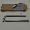 NearMoon Shower Arm, Extra Extension Arm with Flange, Stainless Steel Wall-Mounted Showerhead Extender Pipe (24 Inch, Brushed Nickel)