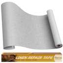 Cahomo Linen Repair Tape 16x79 inch, Self Adhesive Fabric Patches, Couch Repair Patch Kit, Fabric Repair Tape for Furniture, Sofas, Carpet, DIY, Headboards, Chairs, Pillows, Linen Goods - Light Grey