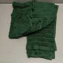Jacquotha 2-Pack Hand Towels (Forest Green) Ribbed Kitchen & Bathroom Premium Cotton Towels 13 x 29, Soft and Quick Drying 480 GSM