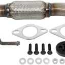 DriveFix Exhaust Front Flex Pipe with Gasket Hanger Bolts Mounting Hardware Kit for Kia Soul 1.6 2014-2019
