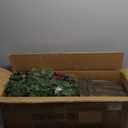 2 PCS 4FT Pre-lit Potted Christmas Tree with Festive Berries Pine Cones Tree 100 LEDs 8 Modes Battery Timer Control Waterproof for Outdoor Porch Entrance Door Patio Entryway Home Decor