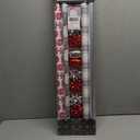LaRibbons Christmas Wrapping Paper Set, Snowflake & Reindeer & Gingerbread Man Design with Gift Bow & Ribbons & Tags, Perfect for Christmas, Winter Party, 30 Inch X 10 Feet (4Rolls, 100 sq.ft.ttl.)