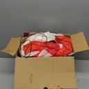 Christmas Inflatables Decorations Outdoor, 8FT Rooftop Santa Claus, Blow Up Sitting Santa with Gift Candy and Reindeer, Inflatable Yard Decor with Built-in LED Lights for Xmas Garden Lawn Party