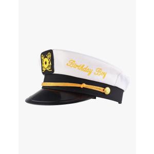 Brosash Birthday Captain's Hat - Funny Birthday Hat | Nautical Themed Party Accessory for Men