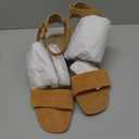 NYDJ Womens Georgia Cork Block Heel Dress Sandal, Natural, Size 8.5