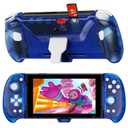 NexiGo Hall Effect Gripcon with Kickstand and HDMI Out for TV Docking, Hall Sensing Joystick for Switch/Switch OLED, Handheld Mode, 4K/1080P Supported HDMI and USB 3.0 Port, Blue