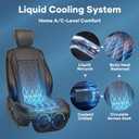 Liquid Cooling Car Seat Cover Front Seat, Air Conditioned Cooling Seat Cooler (Not Fan), Cooling Seat Cushion for Cars with 3 Modes, Quiet, Works Without A/C, Fits Car SUV Truck, Classic Black