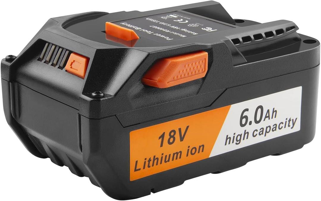 TREE.NB 18V 6.0Ah Lithium Battery - Replacement for Ridgid Power Tool Battery AC840087 R840085 R840086 R840087 R840089 AC840085 AC840086 AC840087P AC840089 AC840094 Cordless Drill Tools