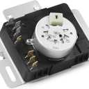 W10745655 Dryer Timer Compatible With Whirlpool, M-aytag, Amana, 230VAC 60Hz Timer Control, NED4655EW1 Replacement For W10857612, AP6003908, 4454384, PS11731366, W10745655