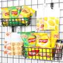 Gridwall Utility Notch Hooks, White, 24PC, Picture Hanger, Accessories