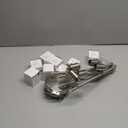 Unicozin LED Track Lighting Kit, 54.13'' Matt Nickel 8 Way Ceiling Spot Lighting, Flexibly Rotatable Light Head, Modern Track Light Included 8 x LED GU10 Bulb (4W, Daylight White, 400LM)