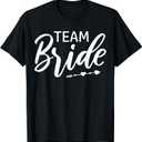 Team Bride Wedding Party T-Shirt, Small