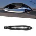 NCOUUOCN BW2 新品 Car Exterior Comfort Access Door Handle for BMW 5 7 Series F01 F02 F06 F10 520d 520i 525d 528i 530d 530i (Front Left, Black-with Sensor)