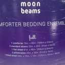 moon beams comforter Bedding Ensemble. Twin Size. Comforter Set: 1 Comforter, 1 Sham. Sheet Set : 1 Flat Sheet, 1 Fitted Sheet, 1 Pillowcase