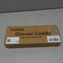 YASONIC Shower Caddy Adhesive, Rustproof Shower Shelves for Inside Shower, Large Capacity Bathroom Organizers and Storage, Shower Storage with Removable Hooks, No Drill Bathroom Accessories Black (2 Pack)