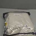 BTTN Beige Farmhouse Shower Curtain - Rustic Heavy Duty Fabric Linen Shower Curtain Set with Ruffle Hem, Machine Washable, Vintage Shabby Chic Cloth Shower Curtains for Bathroom - Beige/Cream - 72x72