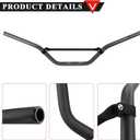 PRO BAT Universal 7/8'' 22mm Pit Dirt Bike Handlebars for Motocross Pit Dirt Bike ATV Quad CRF YZF KXF KLX RMZ DRZ, Black