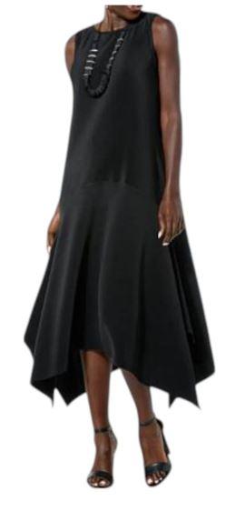 WynneLayers Women's Knit Sleeveless Dress Black, Size XL