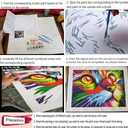 5 x Newsight DIY Oil Painting Paintworks Paint by Number for Kids and Adults (16''Wx20''L , Peony Flower)