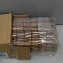 LazBlinds Cordless Blackout Bamboo Roman Shades, Room Darkening Blinds for Interior Windows, Thermal Insulated Roll Up Bamboo Blinds for Home & Patio, 28" W x 64" H, Penang Teak,Blackout - Penang Teak, 28" W x 64" H