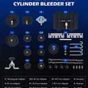 Orion Motor Tech Brake Master Cylinder Bleeder Kit, Brake Bleeder Kit with 12 Master Cylinder Adapters, Brake Bleeding Tool Compatible with Lexus BMW Toyota Audi More, Brake Fluid Bleeding Kit