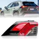 Left Outer Tail Light Assembly Compatible With 2019 2020 2021 2022 2023 2024 Toyota RAV4,Rear Taillights Brake Lamps with and Clear Lens Replaces 815600R090(Driver Side)