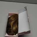 NTYNTY Ponytail Extension - 14" Claw Clip in Ponytail Hair Extensions Natural Soft Synthetic Layered Wavy Pony Tail Hair Pieces for Women - Medium Brown with Highlights