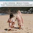 ZICOTO Stylish Hooded Beach Towel for Kids - Extra Soft and Fast Drying Poncho for Toddlers 1-3 Years is Made of Premium Cotton - Perfect Baby Cover Up for Beach Days or Pool and Bath Time Adventures