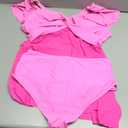 Edelqual Women's Plus Size Tankini Swimsuits Swim Dress Tummy Control Bathing Suits Two Piece High Waisted Swimwear 2025 (X-Large Plus, Color Block Hot Pink)