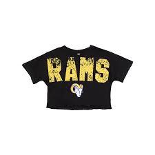 FOCO Women's NFL Team Logo Ladies Fashion Crop Top Shirt, Large Size