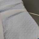 Wedge Pillow for Sleeping, 7.5" Bed Wedge After Surgery, Back Pain Relief, Memory Foam Pillow Triangle Incline Wedge for Back Support, Leg Elevation (White-blue)