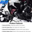 Cold Air Intake Kit with Heat Shield & Turbo Inlet for BMW B58 M240i G42/M340i G20 G21/M440i G22 G23 3.0T, Increases Horsepower & Torque, More Aggressive and Sporty Induction Sound