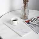 Koville African Natural Marble Board for Kitchen Pastry Bread, 12" x 6" Genuine Stone Slab, Marble Tray Cheese Board for Counter, Bathroom Trays Perfume Tray Jewelry Candle Plate (Namib Fantasy)