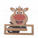 Christmas Money and Candy Holder Ornament,Wood Christmas Reindeer Chocolate and Money Holder Blanks (Natural Wood)1 Pack