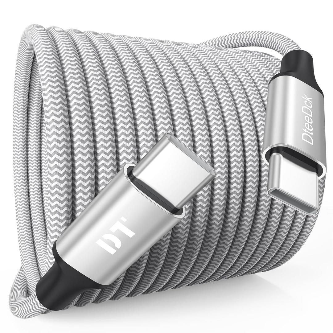 25 ft USB C Cable Extra Long 40W Fast Charging Type C Cord, USBC 2.0 to USB-C Fast Charge for iPhone 17/16/15 Android Phone Tablet Camera Dash Cam Webcam Game Controller