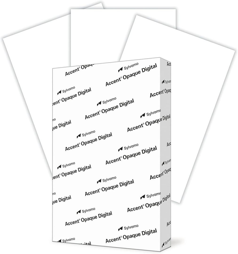 Accent Opaque 11 x 17 White Cardstock Paper, 80lb, 216gsm 200 Sheets (1 Ream) Premium Smooth Heavy Cardstock, Printer Paper for Invitations, Cards, Menus, Business Cards 188092R