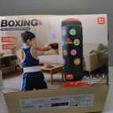 HopeRock Punching Bag for Kids, Boxing Set with Scoring, Light, Music, 4 Game Modes, Inflatable Boxing Bag with Gloves, Birthday Gifts Toys for 4-8-12 Years Old Boys