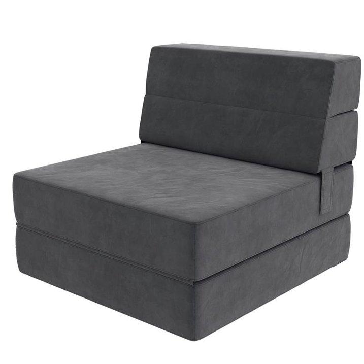 Standard Folding Chair with Upholstered Seat, Floor Mat/Folding Mattress,"90x27"