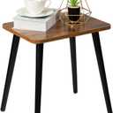 FORAOFUR Side Table, Rectangular Wooden Small End Table, Small Accent Table for Living Room, Bedroom and Balcony, Modern Side Tables for Spaces Home Decor, Easy Assembly
