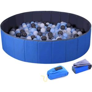 4 feet Ball Pit for Kids/Baby Play Yard/Baby Playpen/Fence for Baby, Holds Over 1000 Balls, Folding Portable, No Need Inflate, More Than 12 Sq.ft Play Space (Blue)