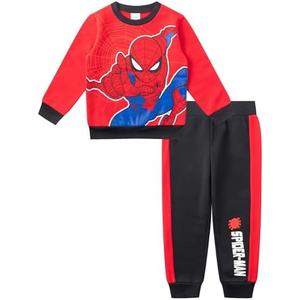 Marvel Spider-Man Boys 2 Piece Sweatshirt and Pants Set for Toddlers and Big Kids, Size 8 Y
