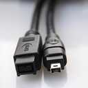 Firewire High Speed Premium DV to Firewire Cable 800 1394B 800-400 IEEE 9 Pin Male to 4 Pin Male Cable 6FT for Mac Pro, MacBook Pro, Mac Mini, iMac PC,Digital Cameras, SLR (9 Pin to 4 Pin)